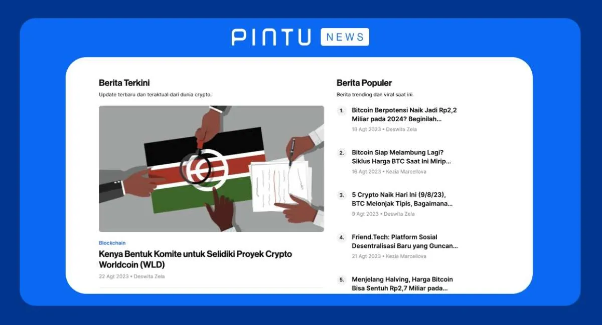 Pintu News Sedia Informasi&Edukasi Lengkap, Seiring Meningkatnya Industri Crypto&Web3