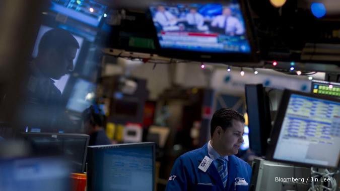 Mayoritas saham di Wall Street ditutup positif