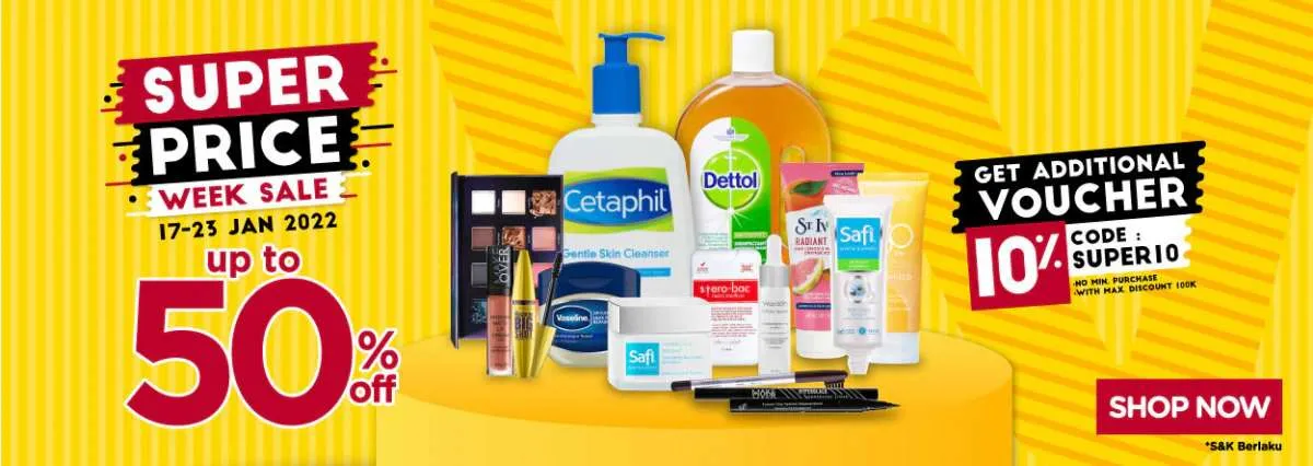 Promo Watsons, Ada Diskon Hingga 50% Berlaku 17-23 Januari 2022
