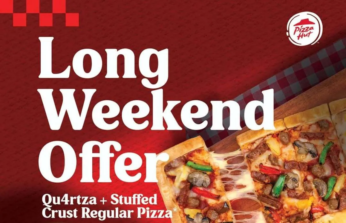 Promo Pizza Hut Long Weekend Offer 27-29 Juni, QU4RTZA + Regular Pizza Harga Spesial