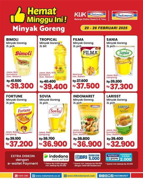 Promo Minyak Goreng di Indomaret 20-26 Februari 2025 Hemat Minggu Ini