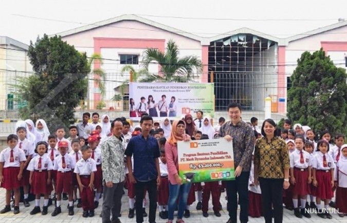Program CSR mencerdaskan bangsa bersama PT Mark Dynamics Indonesia Tbk 