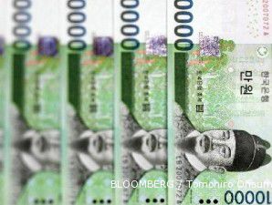 Investor hindari aset beresiko, won koreksi tertajam dalam sebulan