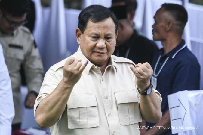 Presiden Prabowo Nyoblos di TPS 008 Bojong Koneng Bogor