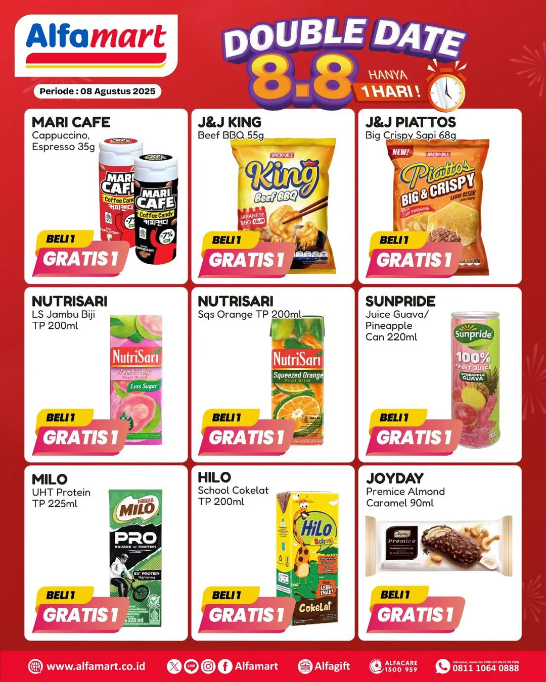 Promo 8.8 Alfamart Periode 8 Agustus 2025