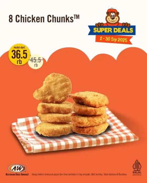 Promo A&W Sharing Meal Paket Chicken Chunks September