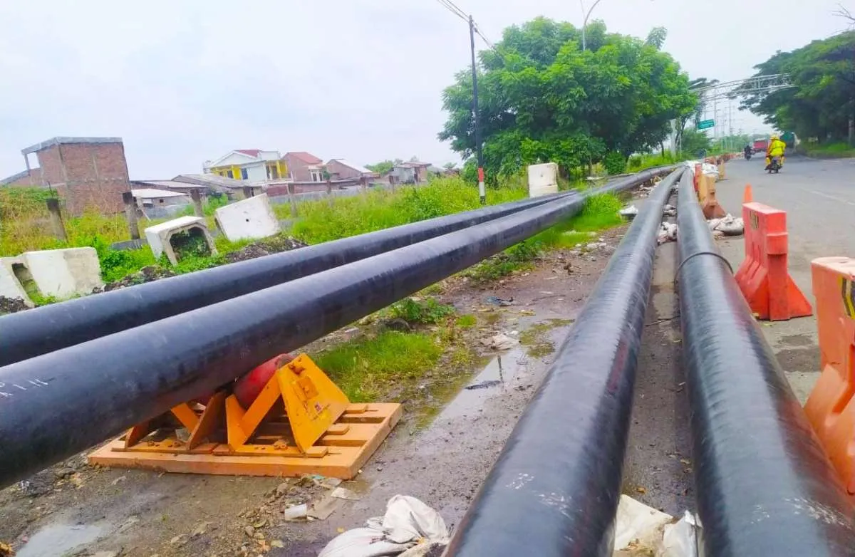 Progres Proyek Pipa Cirebon-Semarang Tahap I Capai 28,8%