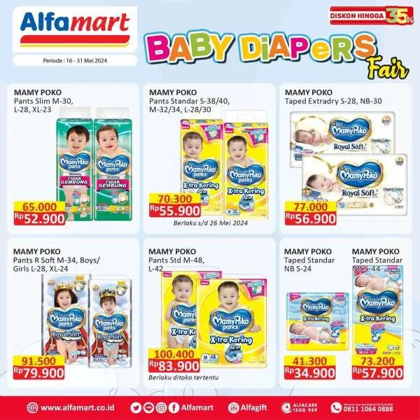 Promo Alfamart Dunia Bunda & Si Kecil Periode 16-31 Mei 2024