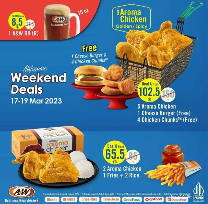 Promo AW Restoran Paket Weekend Deals 