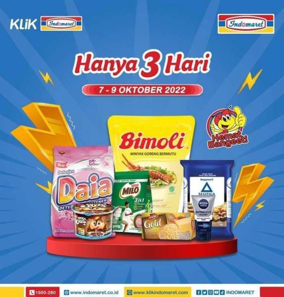 Katalog Promo Indomaret Hanya 3 Hari Periode 7-9 Oktober 2022