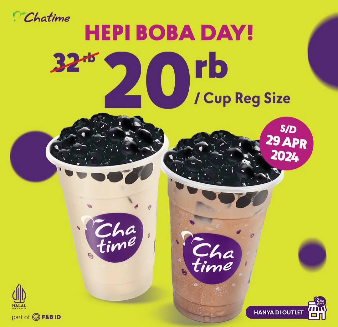 Chatime hepi boba day