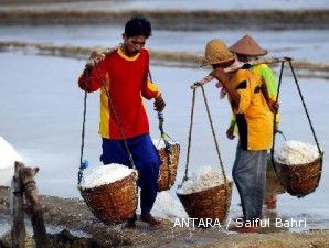 Produksi garam tahun ini anjlok 90% dari 2009 yang mencapai 966.100 ton