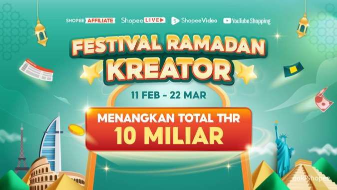 Shopee Gelar Festival Ramadan Kreator Berhadiah Miliaran, Ikut yuk