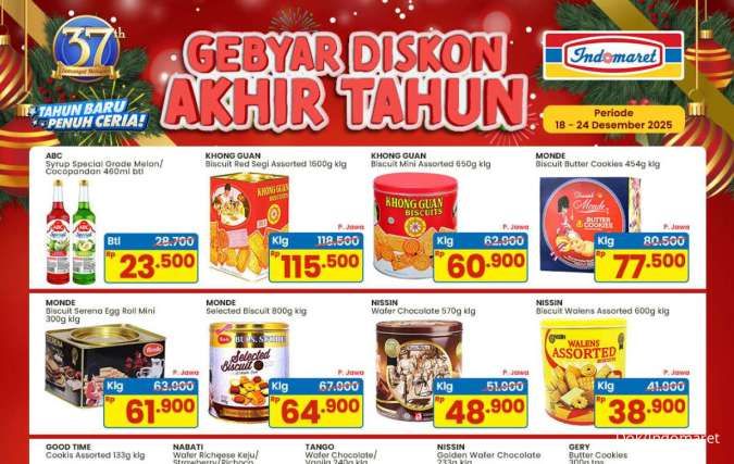 Promo Indomaret Akhir Tahun 2025, Monde & Nissin Wafer Lebih Murah