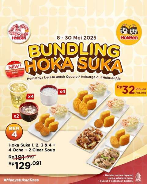 Promo HokBen 8-30 Mei 2025 Bundling Hoka Suka