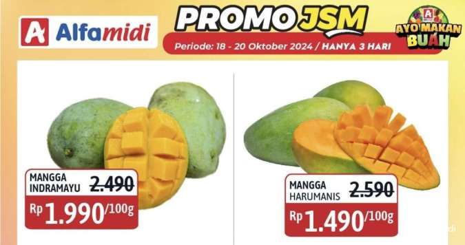  Promo JSM Alfamidi Periode 18-20 Oktober 2024, Ada Promo Beli 1 Gratis 1!