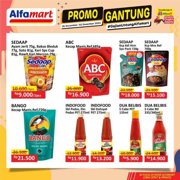 Promo Alfamart Gantung 26 November-2 Desember 2024