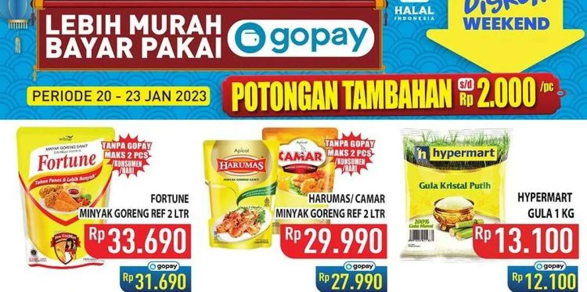 Harga Promo JSM Hypermart Minggu 22 Januari 2023, Lebih Murah dengan OVO Cash