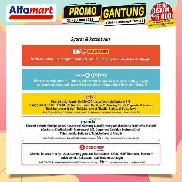 Promo Alfamart Gantung (Gajian Untung) 24-30 Juni 2022