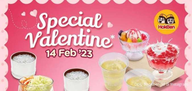 Promo HokBen Spesial Valentine 14 Februari 2023, Makan Berdua Romantis Hanya Hari Ini