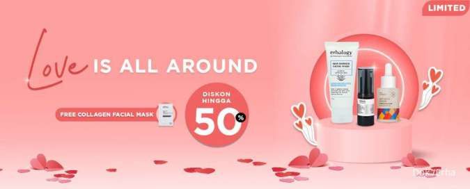 Promo ERHA Valentine Sale Diskon s/d 50%, Berlaku hingga 20 Februari 2022