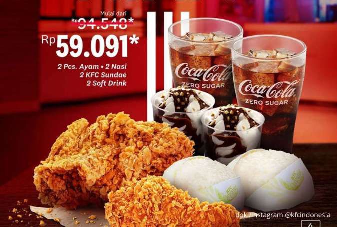 Promo KFC & CFC Februari: Diskon Makan Enak Berdua, Kantong Tetap Aman!