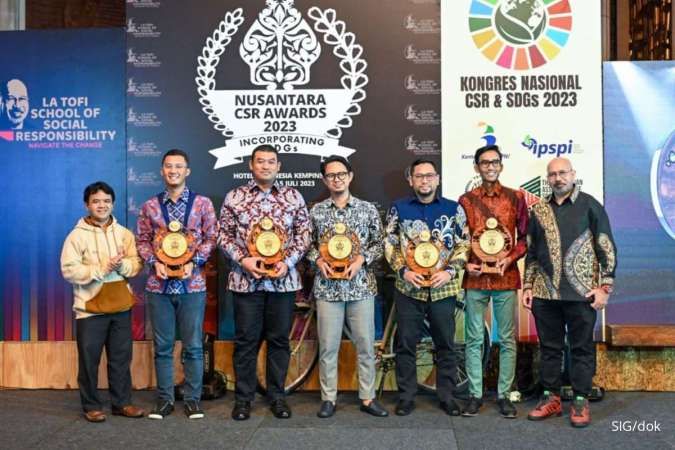 Borong 10 Penghargaan, SIG Raih Predikat Platinum pada Nusantara CSR Awards 2023