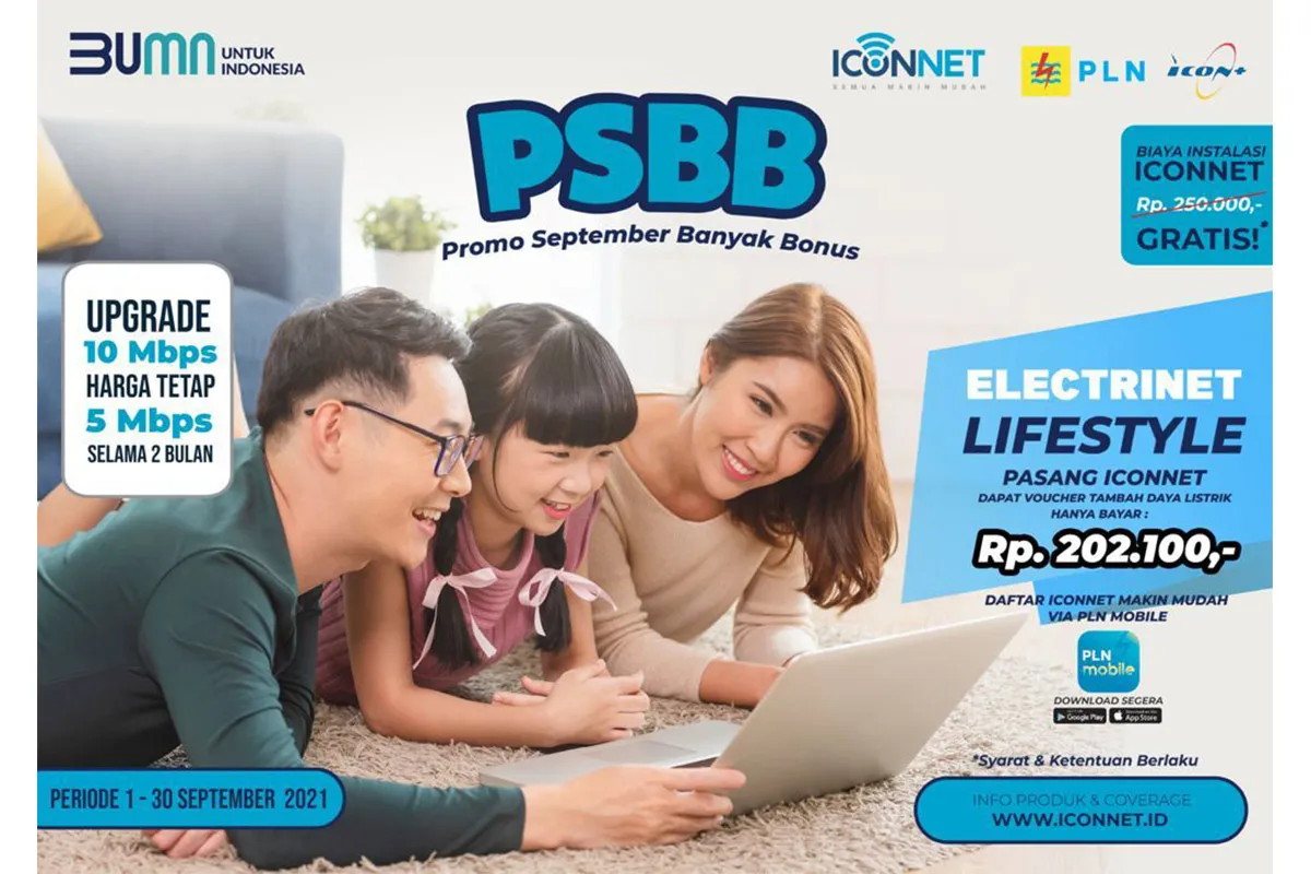 Pasang ICONNET, Nikmati Promo Biaya Tambah Daya Hanya Rp 202.100