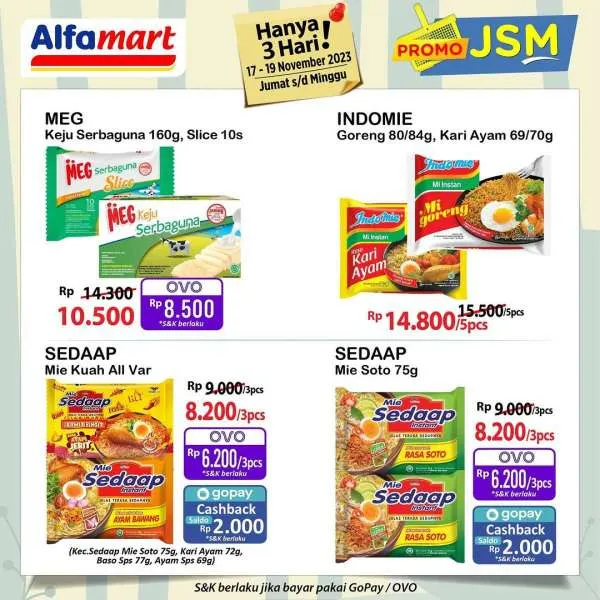 Promo JSM Alfamart Terbaru 17-19 November 2023, Promo Hanya 3 Hari