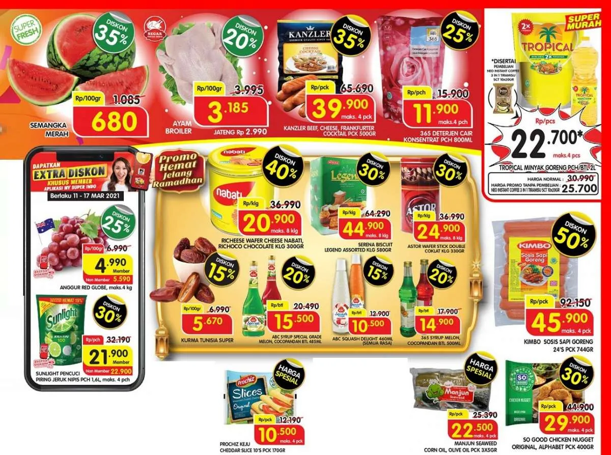 Promo Superindo hari ini Selasa 16 Maret 2021, diskon awal pekan!