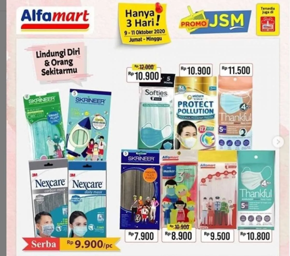 Promo JSM Alfamart terbaru, diskonan weekend 9-11 Oktober 2020!