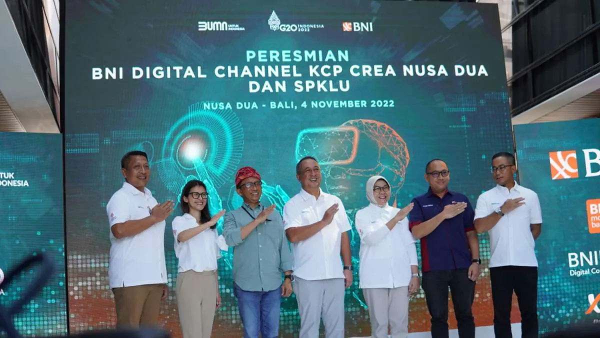 BNI Buka Digital Channel dan SPKLU Crea Nusa Dua pada Puncak Perhelatan G20