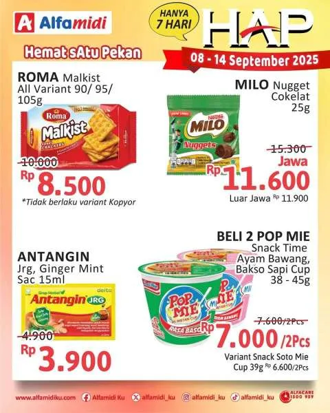 Promo Alfamidi Hemat Satu Pekan Periode 8-14 September 2025