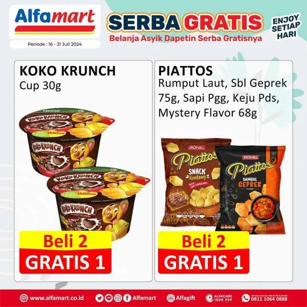 Promo Alfamart Serba Gratis 16-31 Juli 2024