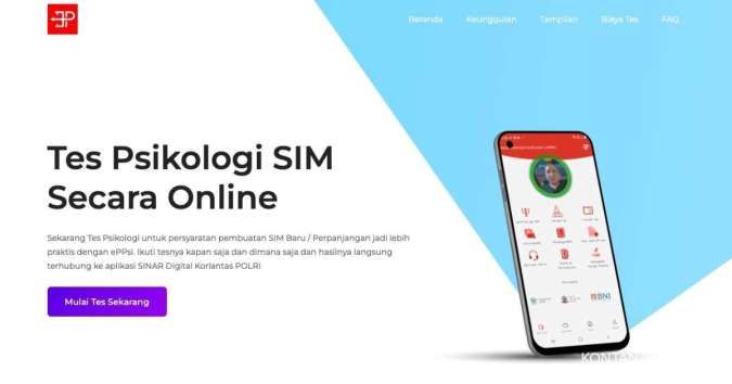 Tata Cara Tes Psikologi ePPsi untuk Perpanjangan SIM secara Online