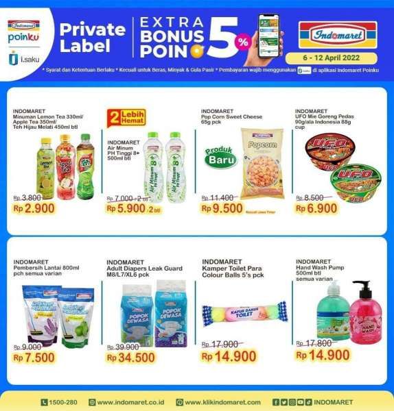 Promo Indomaret Super Hemat Mingguan Terbaru 6-12 April 2022