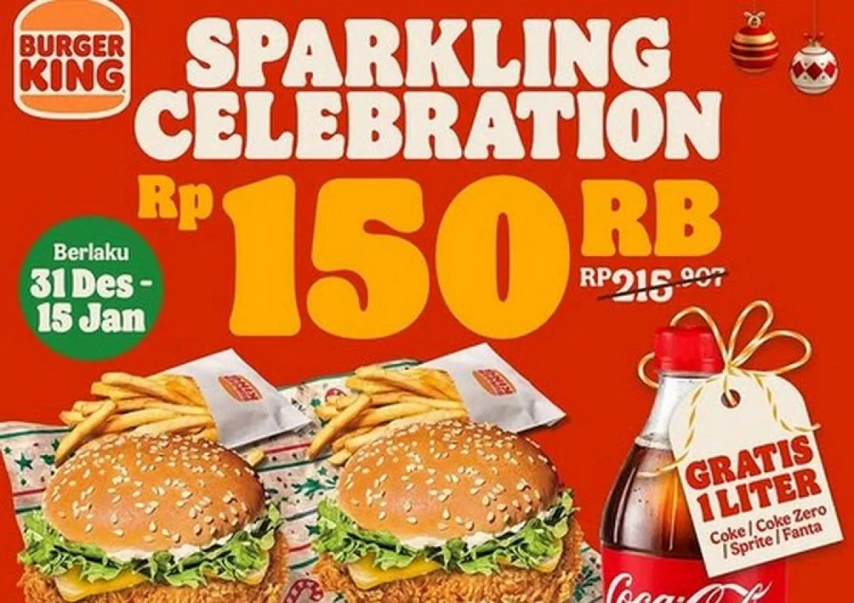 Promo Akhir Tahun 2025 di Burger King & Mako Bakery, Paket Makan Bersama