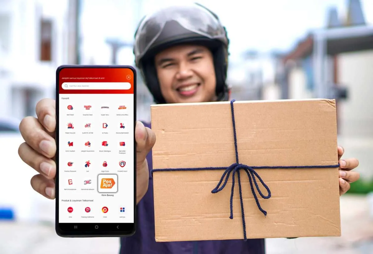 Layanan Kirim Barang PosAja! Hadir di MyTelkomsel Super App, Kolaborasi Telkomsel&Pos
