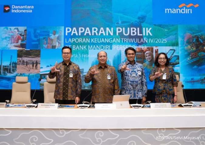 Bank Mandiri (BMRI) Cetak Kenaikan Laba 0,93% Capai Rp 56,3 Triliun Sepanjang 2025