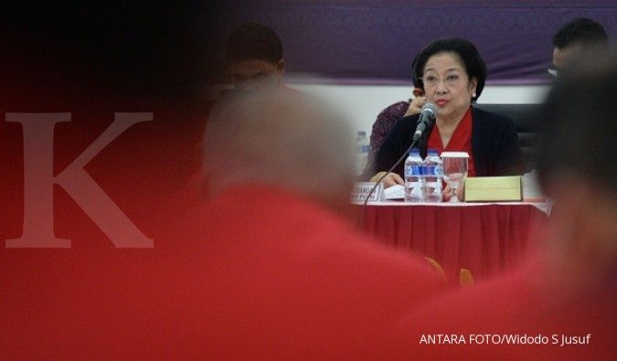 Megawati nyoblos di TPS 027 Kebagusan