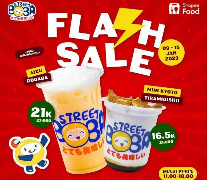 Promo Street Boba Flash Sale 9-15 Januari 2023