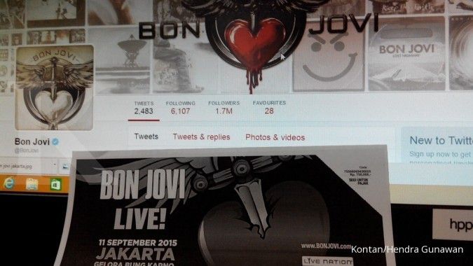 Tiket Bon Jovi oleh calo dijual dua kali lipat