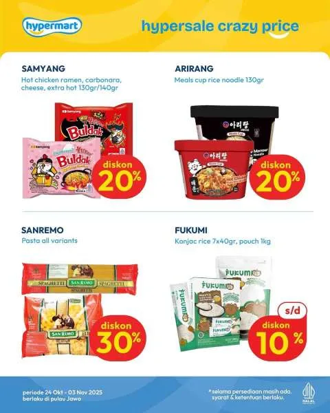 Promo Hypermart Hyper Sale Periode 24 Oktober-3 November 2025