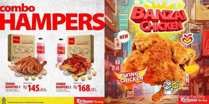 Menu Baru Richeese Promo Banzai Chicken Seasoning 1 Ayam Utuh-Paket Hampers Ayam