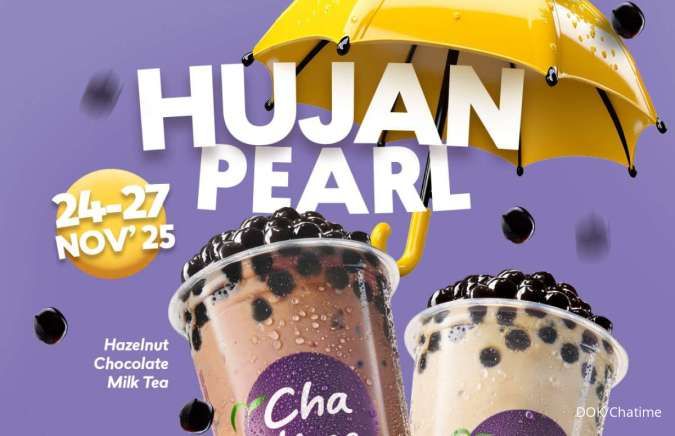 Promo Chatime Hujan Pearl November, Cup Large Rp 25.000 Mulai Hari Ini