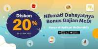 Promo Akhir Bulan McDonalds 24-31 Mei 2022, Beli Paket Bonus Gajian Diskon 20%