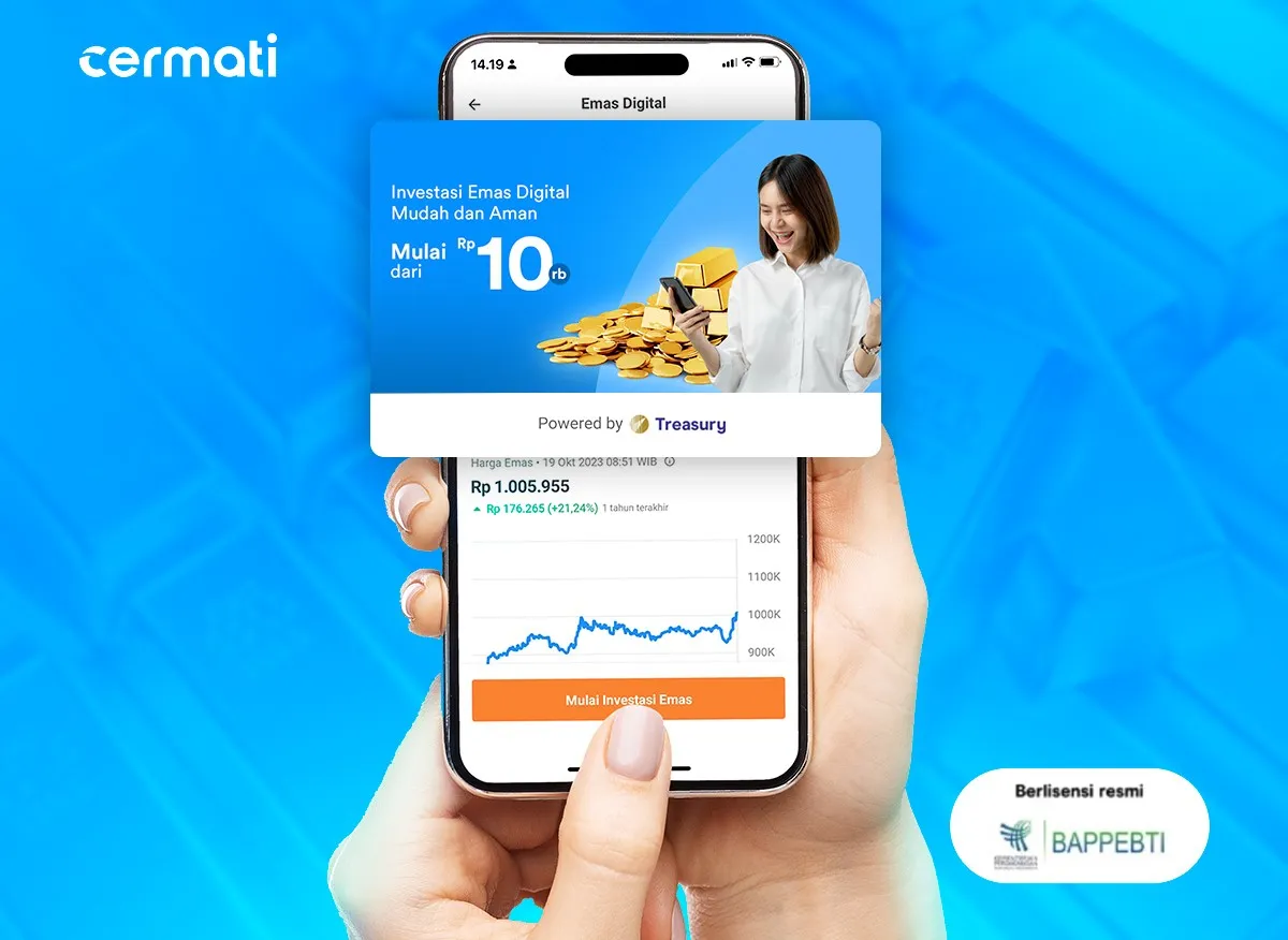  Cermati Hadirkan Investasi Emas Digital Bersama Treasury 