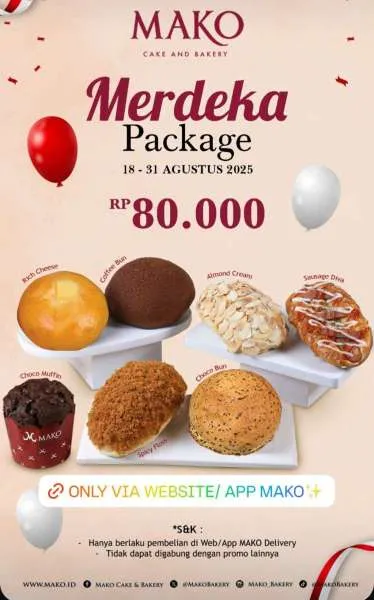 Promo Mako Bakery Merdeka Package 18-31 Agustus