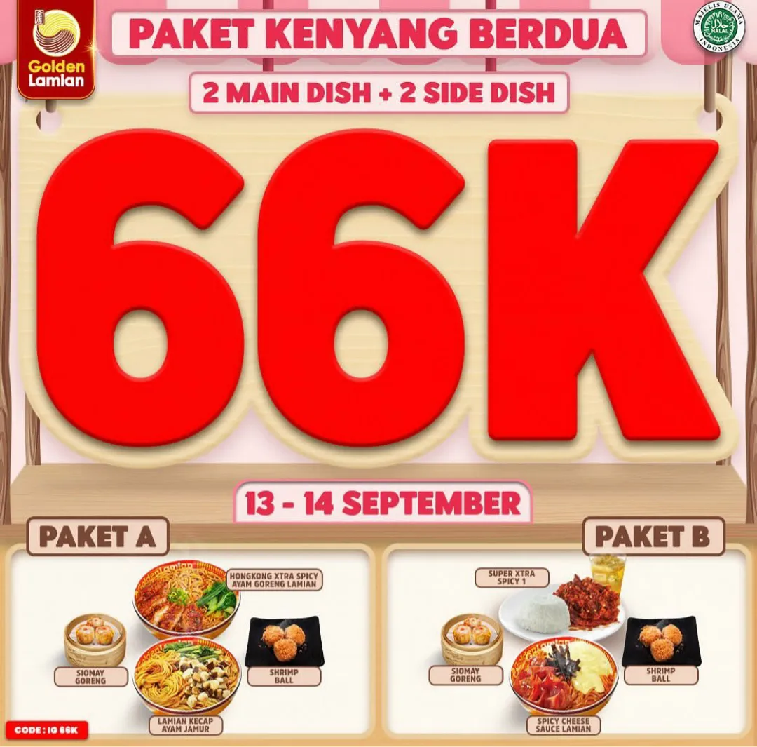 Golden Lamian Paket Rp 66.000