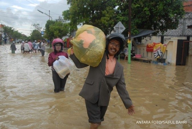 Banjir menggenangi lima desa di Sampang
